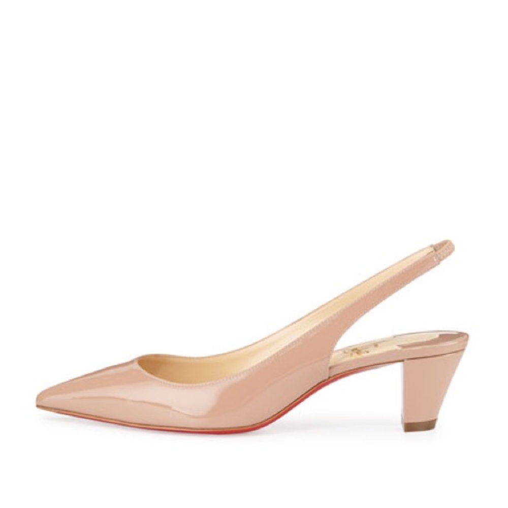 Authentic Christian Louboutin nude Karelli 45
